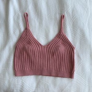 Free people pink sweater tank